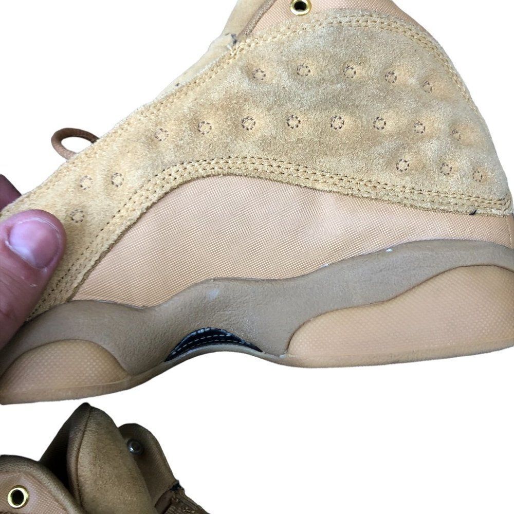 RARE 2017 Air Jordan 13 Retro Wheat Size 5.5 Brown Suede - Picture 15 of 16